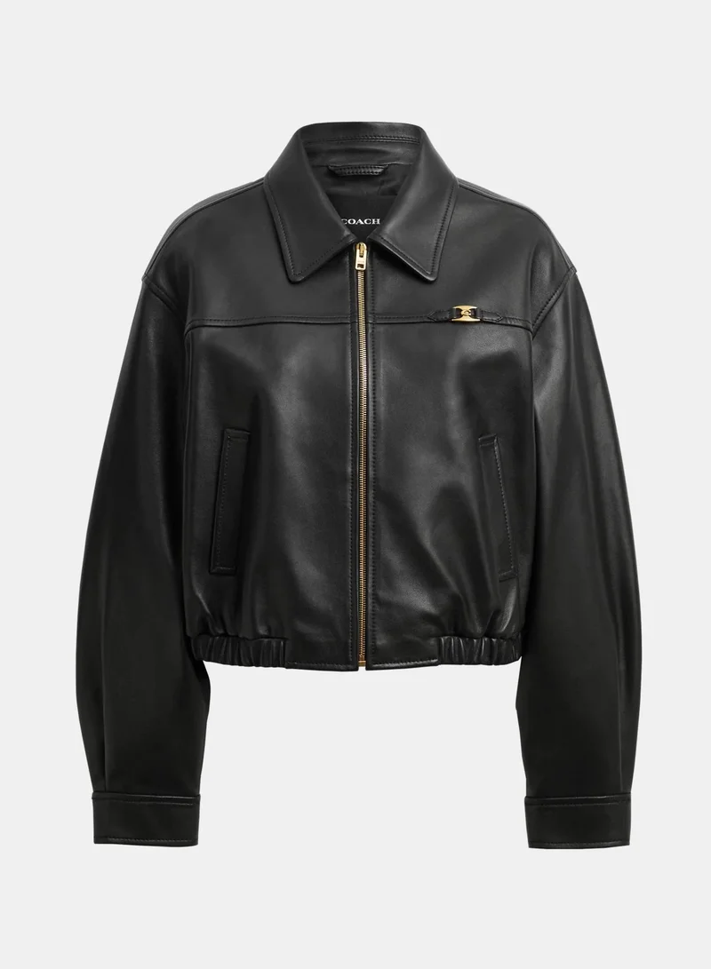 COACH (NOT FOR SALE _ TESTRR) Heritage C Cropped Blouson Jacket